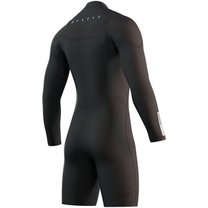 2022 Mystic Mens Marshall 3/2mm Front Zip Long Sleeve Shorty Wetsuit 35000220082 - Black / Grey